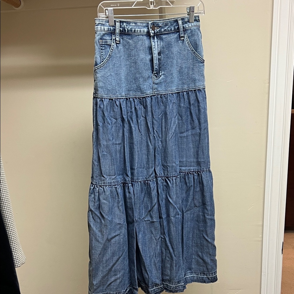 Wash Lab - Denim Maxi Skirt